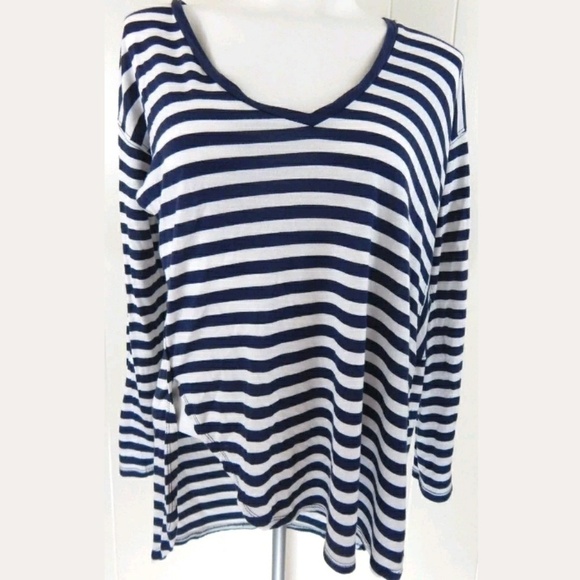Madewell Anthem Side Slit Striped Tee - Picture 4 of 5
